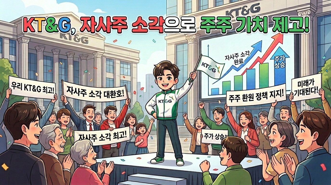 케이티앤지 자사주 소각 1.85조원 규모 주식소각 결정 분석