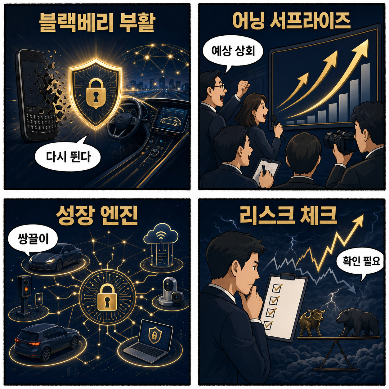 스마트폰 명가의 화려한 부활, 블랙베리(BB) '어닝 서프라이즈'에 주가 폭등