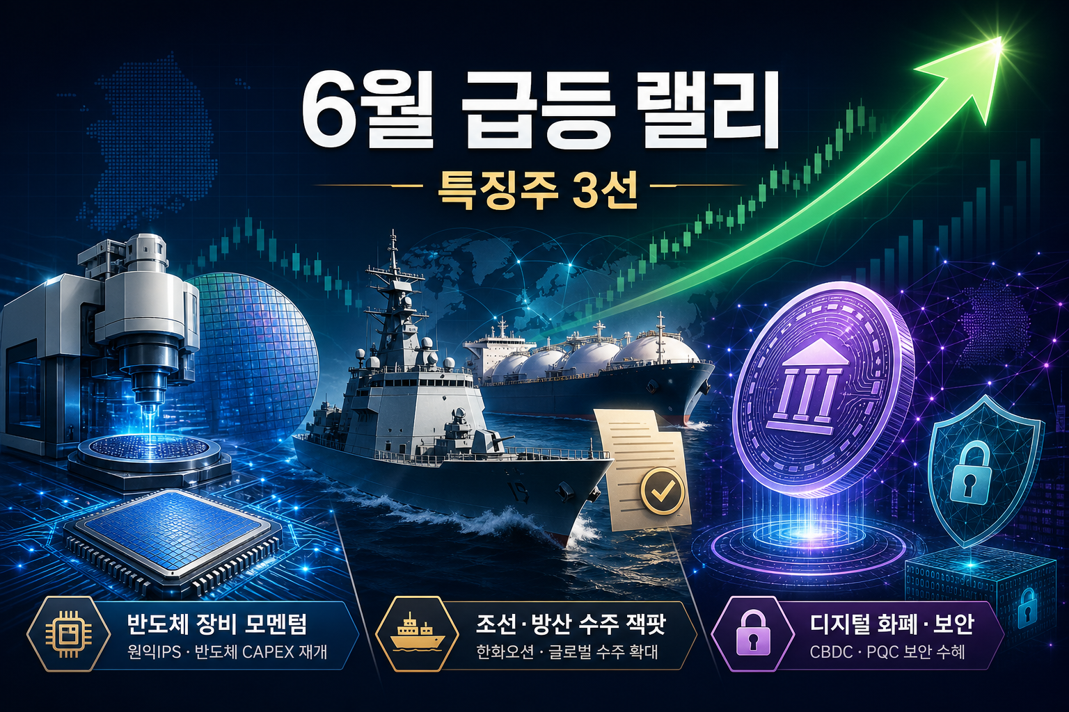 수주 잭팟과 설비 투자 재개... 6월 코스피 급등 랠리 속 눈길 끄는 특징주 3선