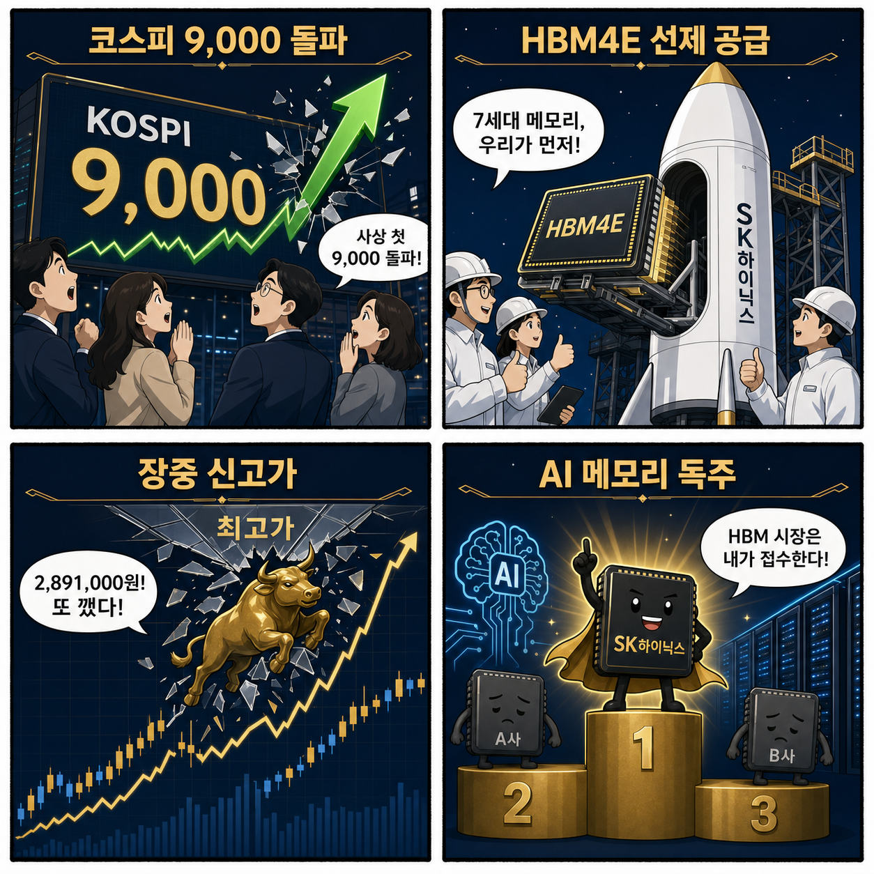 [주말 증시 리뷰] SK하이닉스, 7세대 'HBM4E' 샘플 선제 공급에 장중 신고가 경신…독주 체제 굳히나