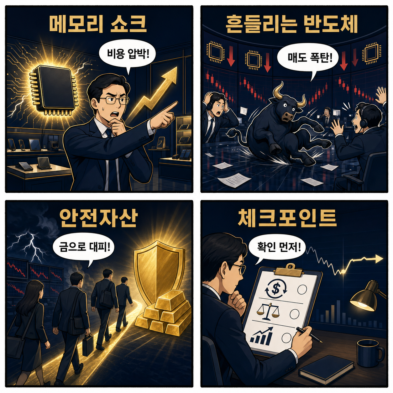 '100년 만의 메모리 대홍수' 경고음... 반도체 독주 끝에 마주한 코스피 -5.81% 폭락의 실체
