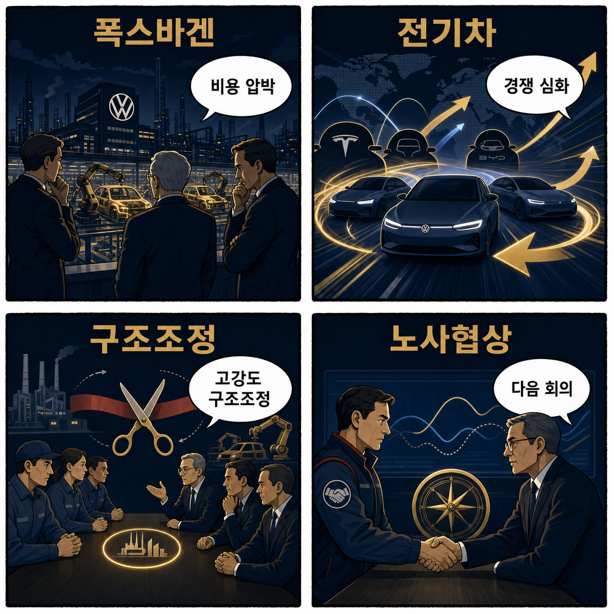 10만 명 감원과 공장 폐쇄 카드 꺼낸 폭스바겐, 유럽 자동차 산업의 생존 전쟁 시작됐다