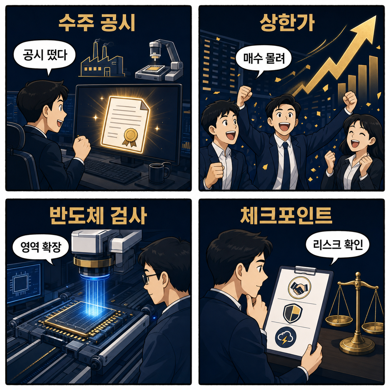 [장중 특징주] 민테크(452200), '108억 규모' 반도체 모듈 자동검사장비 수주 공시에 상한가 직행