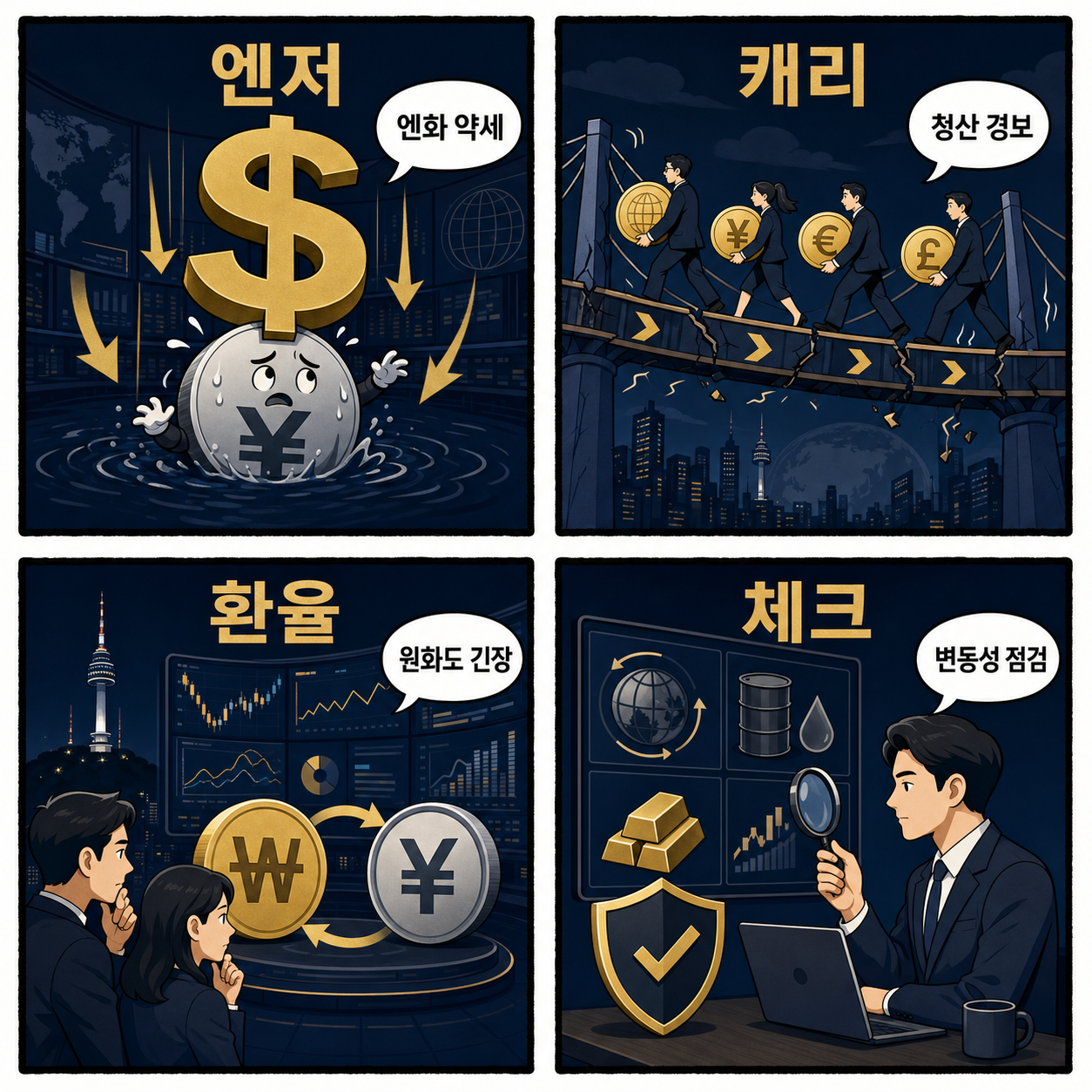 한때 162엔 넘나든 엔저 쇼크… 글로벌 캐리트레이드 청산 경보와 원·달러 환율의 나비효과